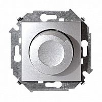 Светорегулятор-переключатель поворотный 15, 500 Вт, алюминий |  код. 1591311-033 |  Simon